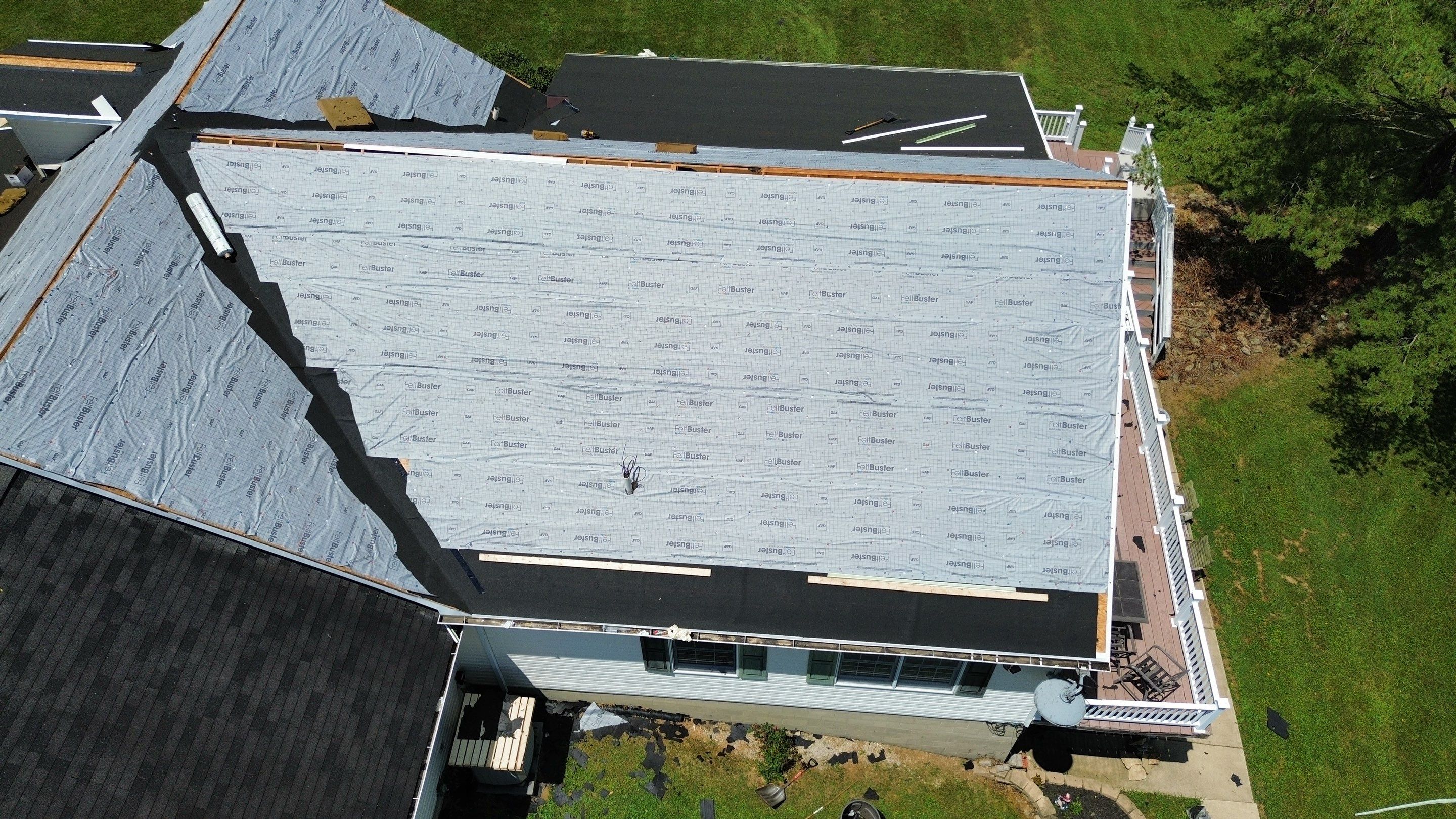 Residential Roofing Installation using Timberline HDZ Shingles - Charcoal by RoofX 