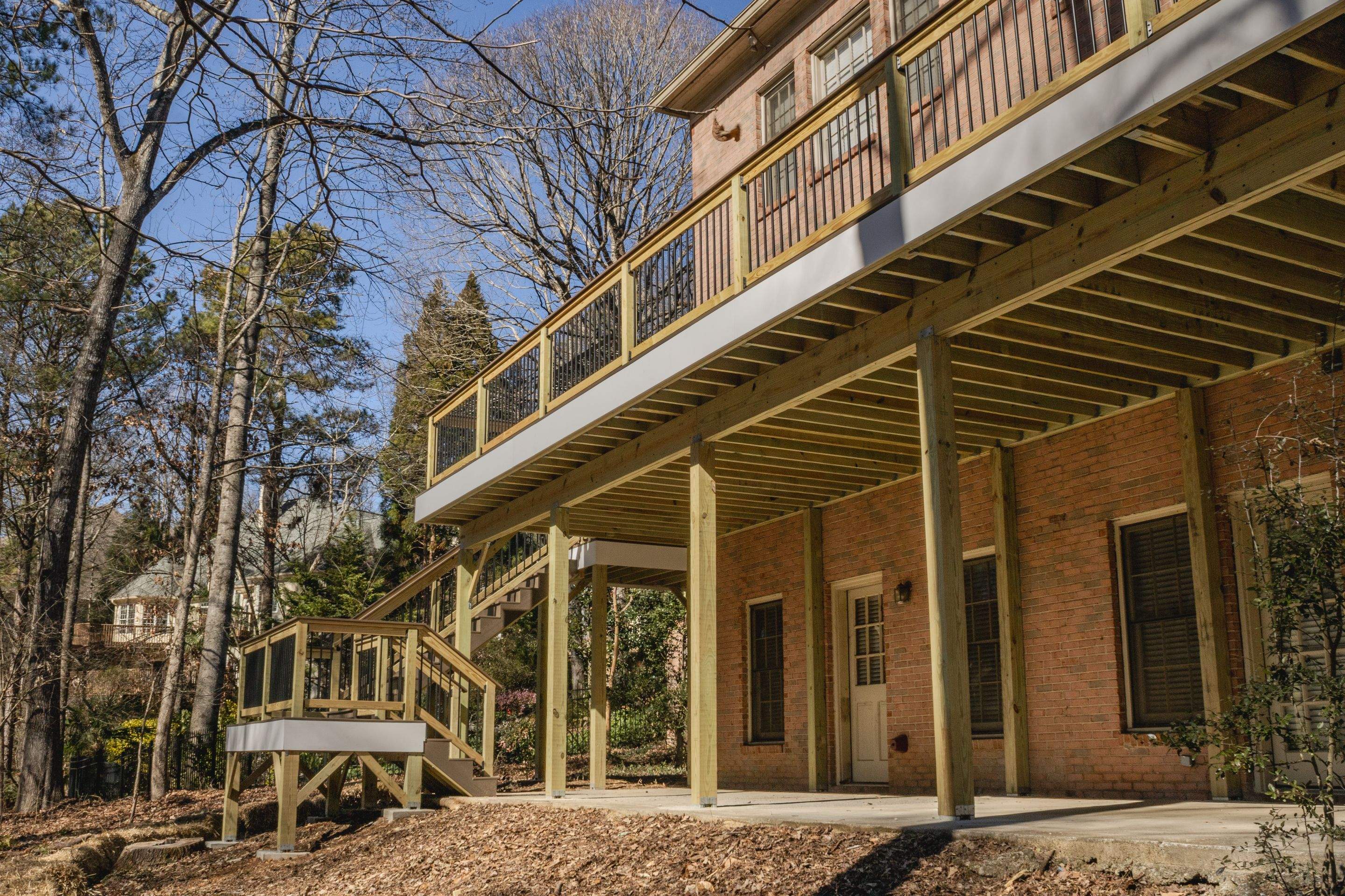 Deck Build using Deckorators Venture Series Decking in Alpharetta, GA by Nelson Exteriors 