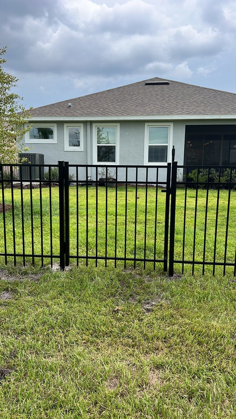 Aluminum Fence Installation In North River Ranch using Black 3 Rail Aluminum Fence by Asap fence and gates, LLC