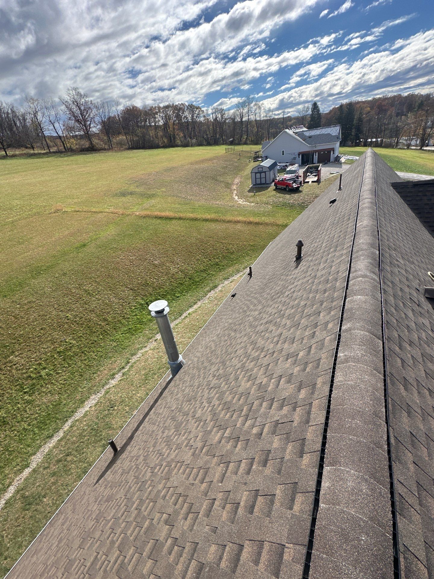 Residential Roofing Installation using GAF Timberline HDZ Barkwood by Rainstoppers Roofing
