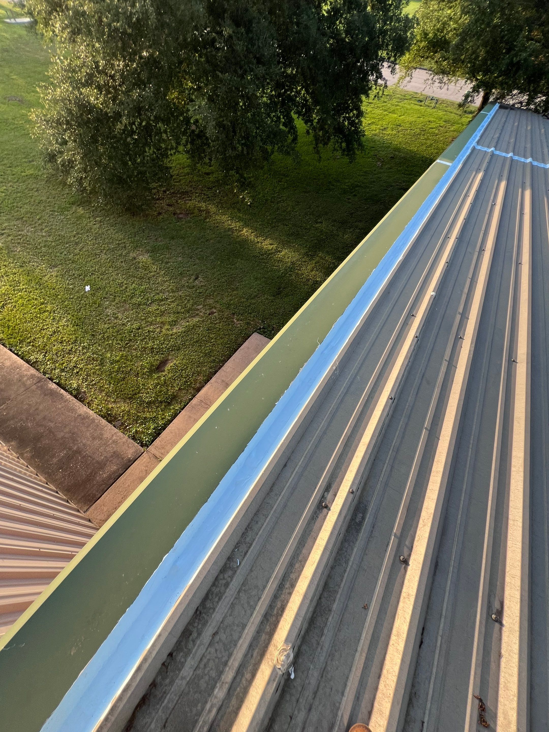 Hail Damage using Metal by Roof Repair Company