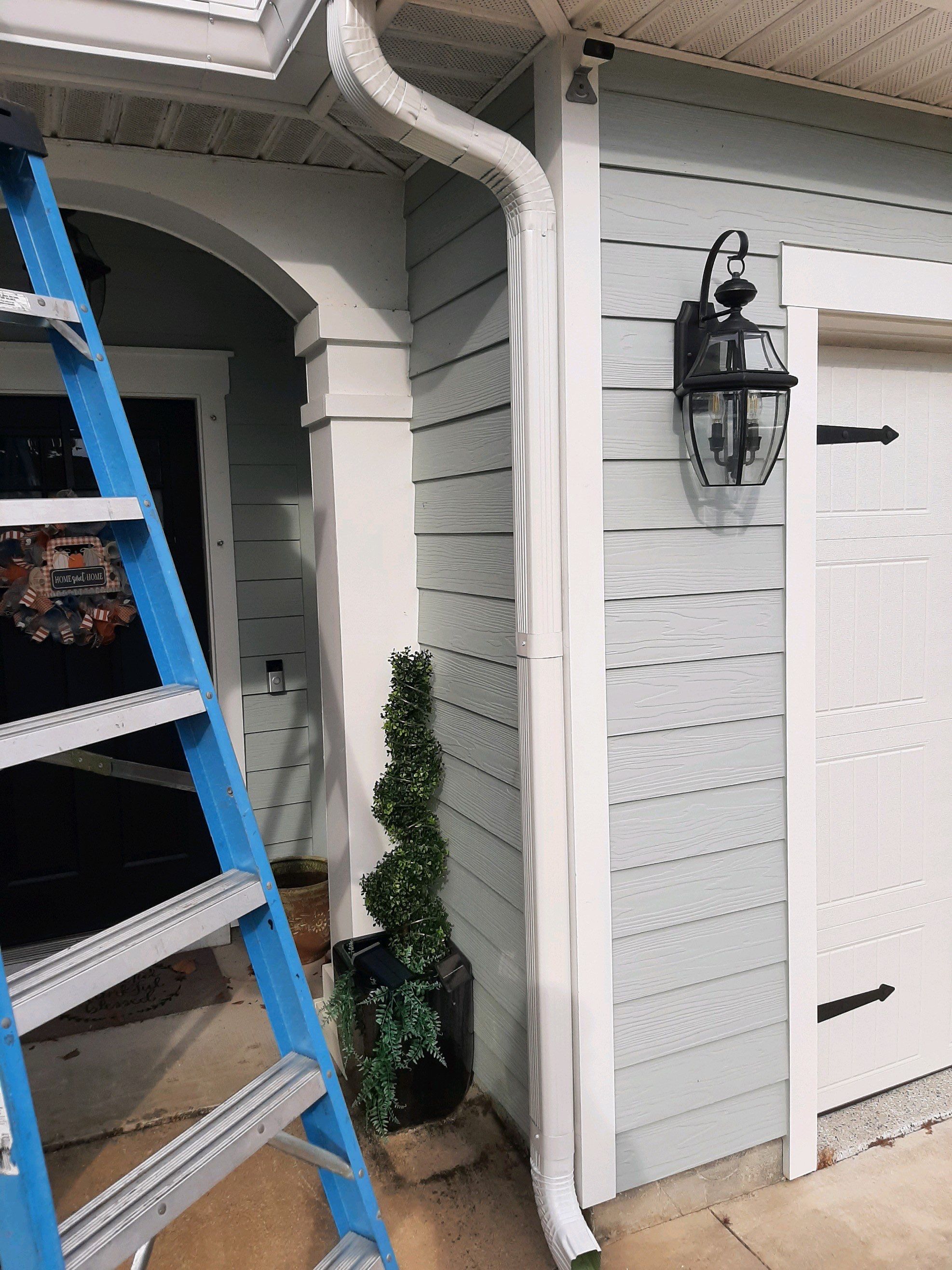 Seamless Gutter Installation using White K-Style Gutters by Gutter Professors