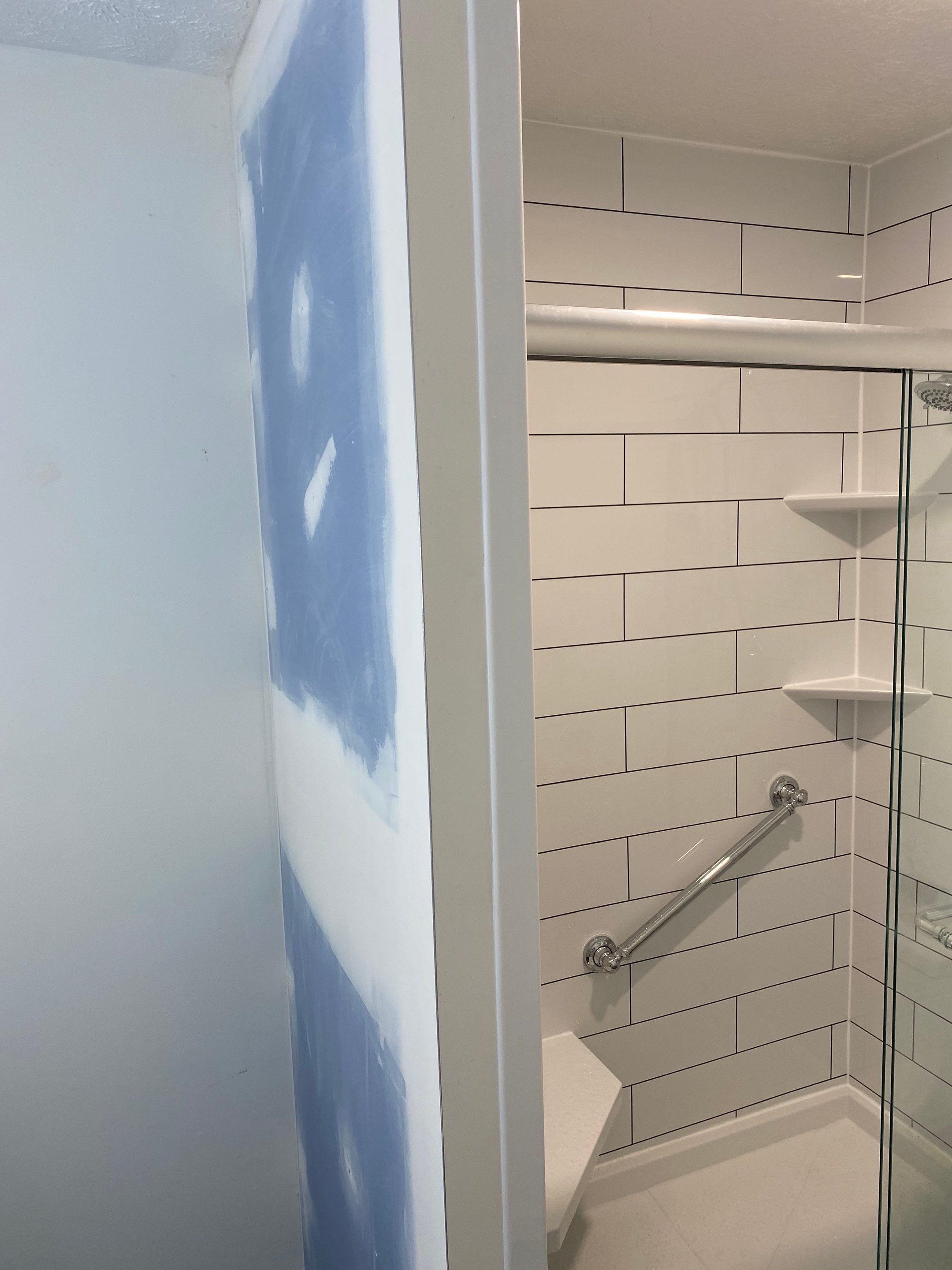 Corner Shower to Full Shower by BathPlanet SW Virginia