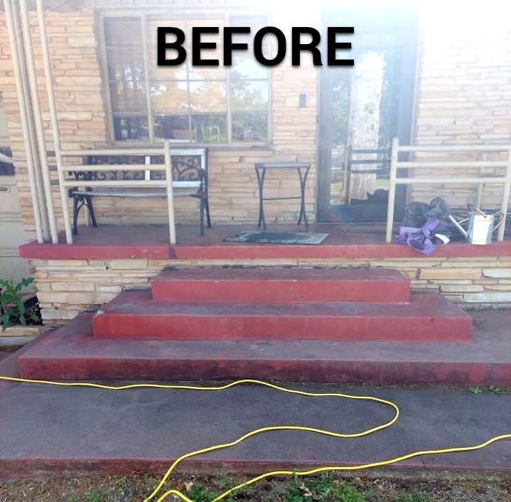 Porch Coating Installation with Mediterranean by Copperhead Coatings