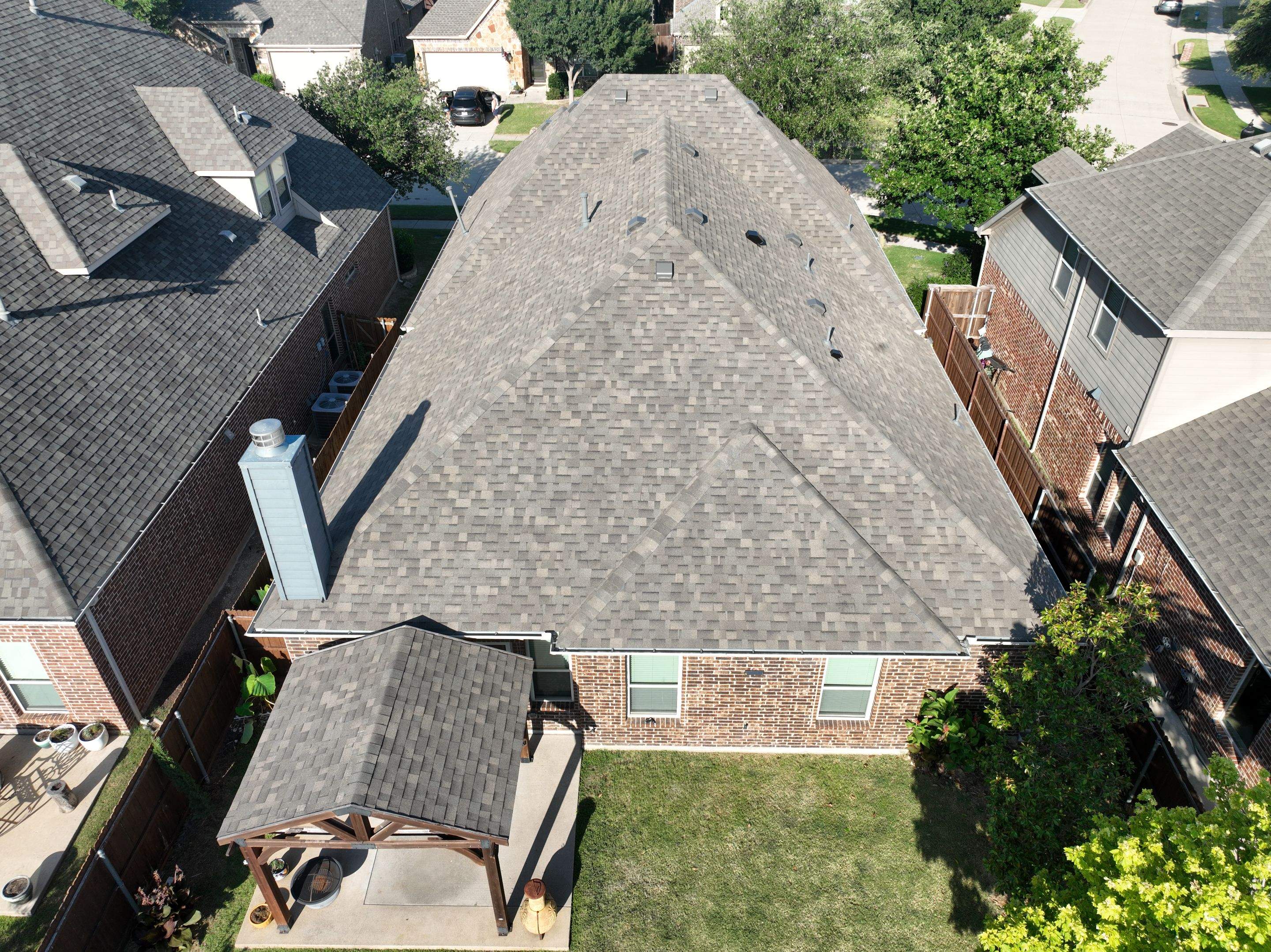Residential Roofing Installation using Malarkey Highlander Weathered Wood Plus by OneSource Roofing and Restoration