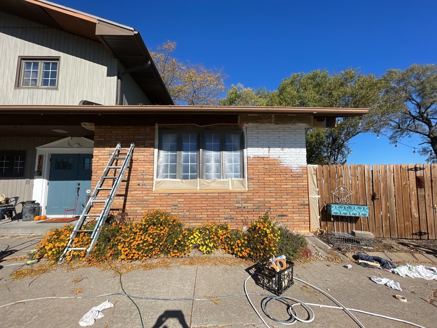 Exterior Painting using Sherwin Williams paint by Lightning Exteriors