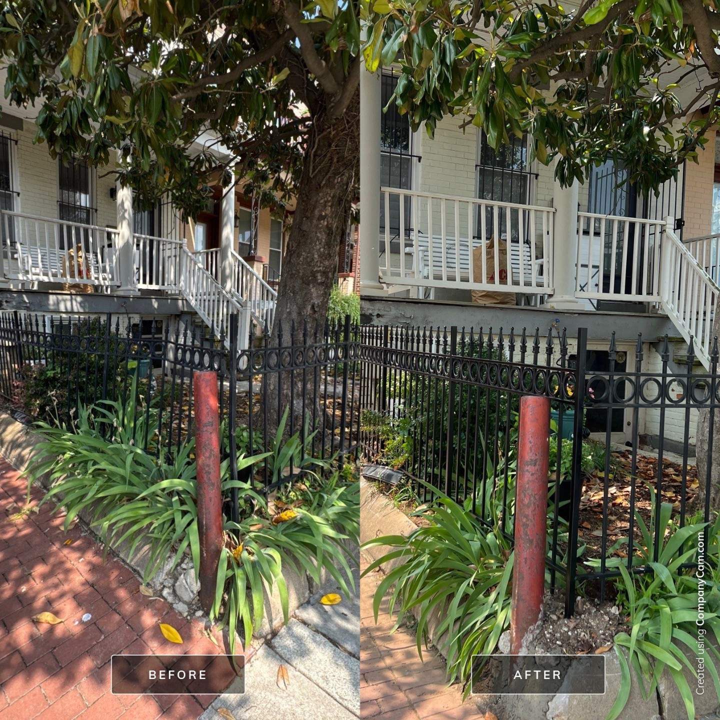 Traditional Wrought Iron Railing Replacement – Residential Exterior – 15th Street SE, Washington DC by Capitol Iron Works