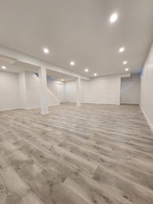 Basement rebuilt after flood