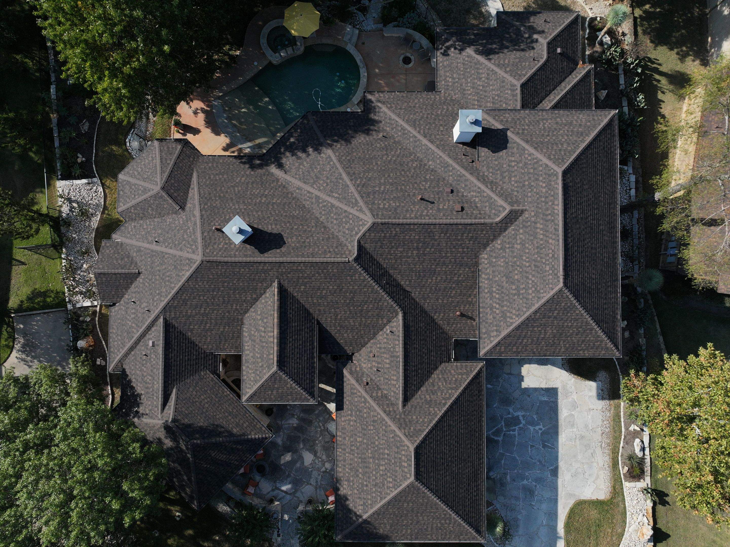 Shadow Brown Shingles by Perennial Roofing