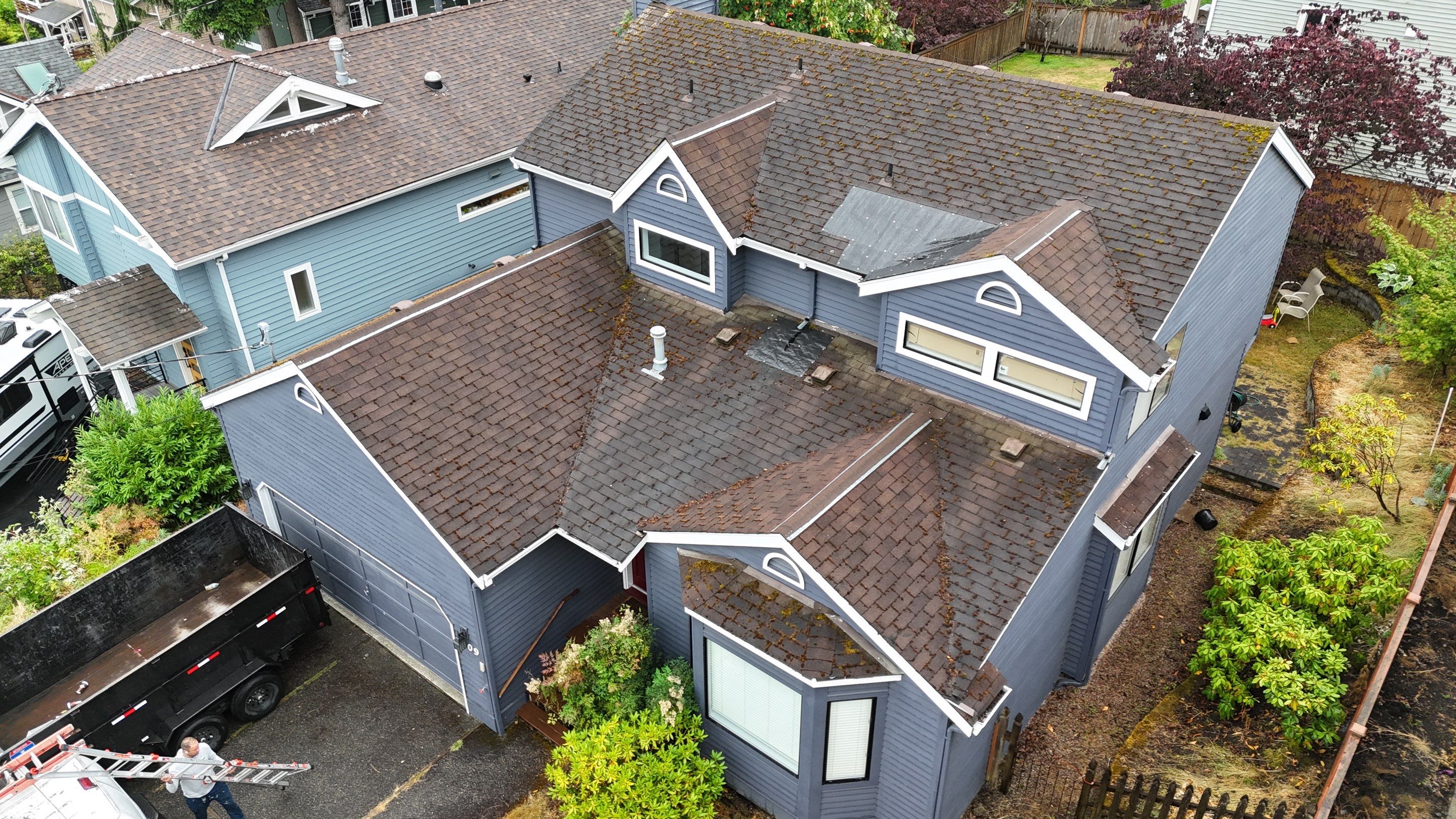 Residential Roofing Installation using GAF HDZ Shingles by Roofing Formula LLC