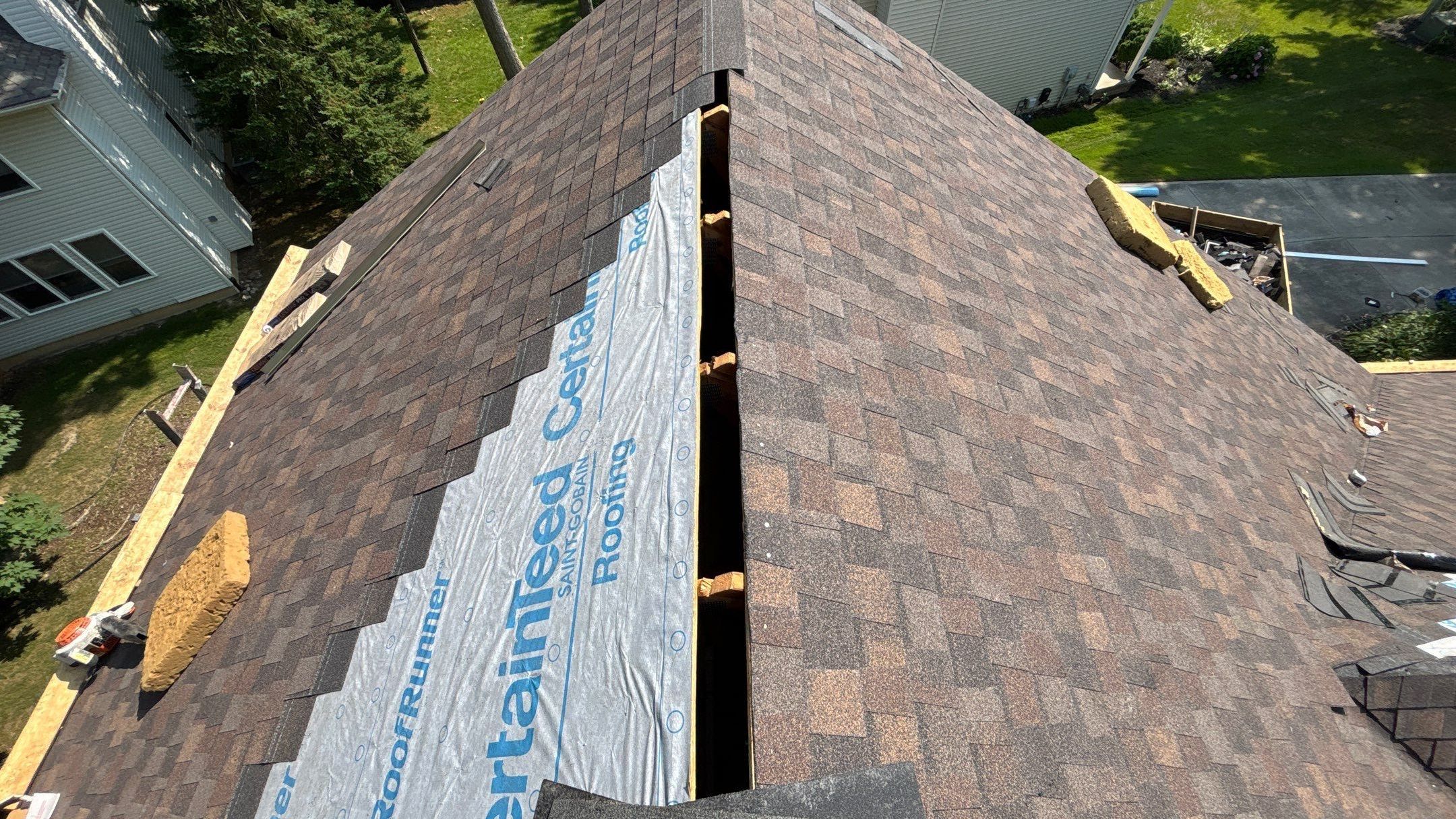 Roof Replacement using CertainTeed Landmark Max Def Shenandoah by 180 Contractors