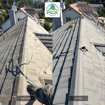 Powerwashing a Roof in Irvine