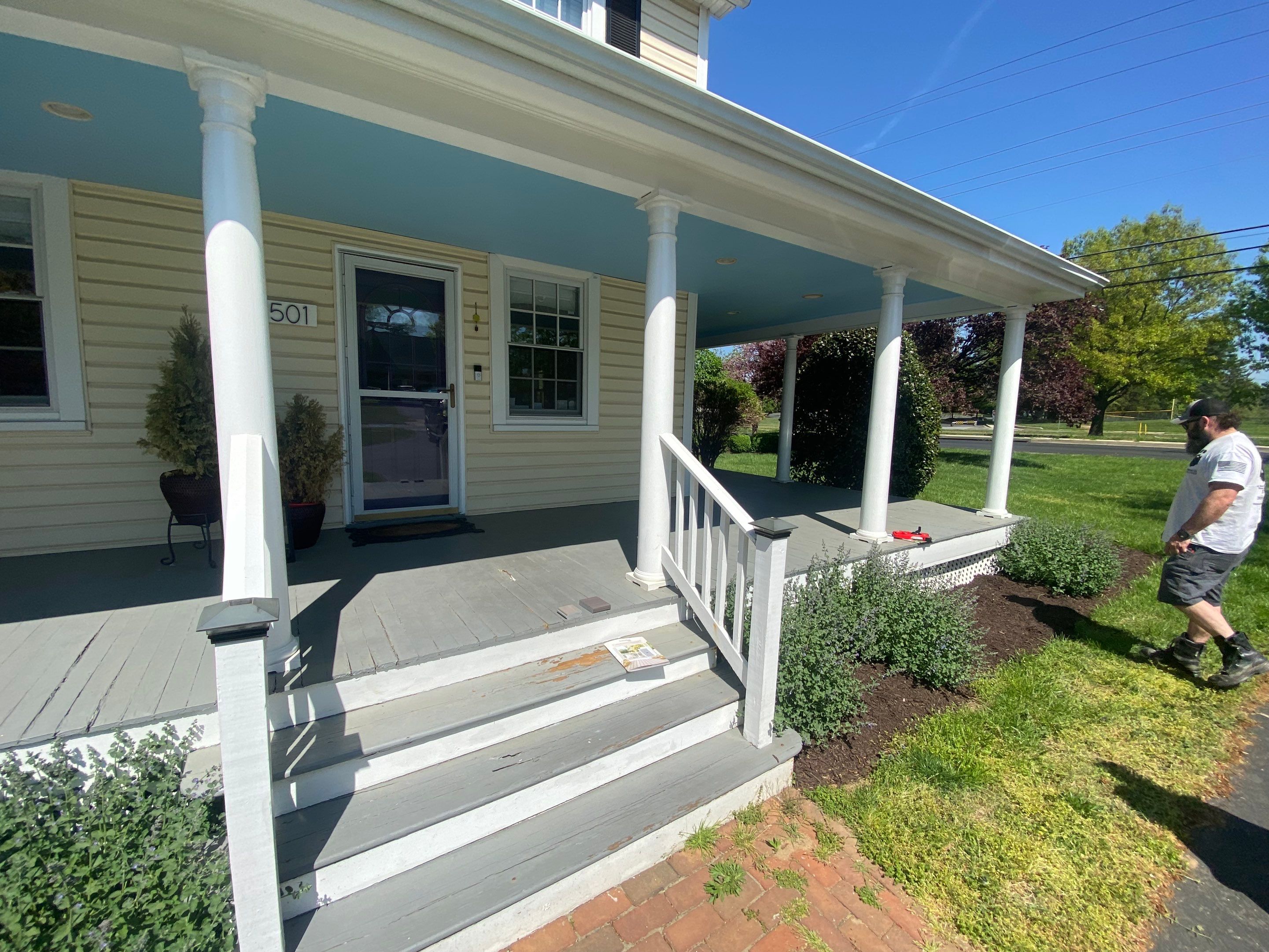 Front Porch Transformation using Timbertech Decking by The Smet Companies, LLC