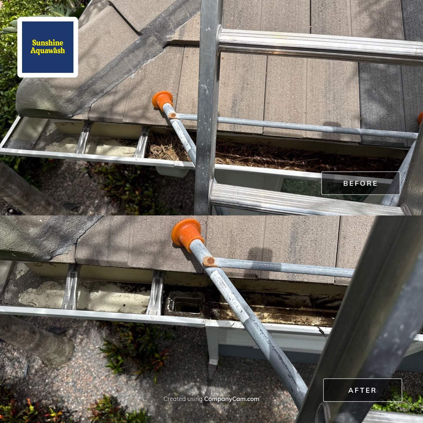 Gutter Cleaning in Winding River Community – Bradenton, FL by Sunshine AquaWash