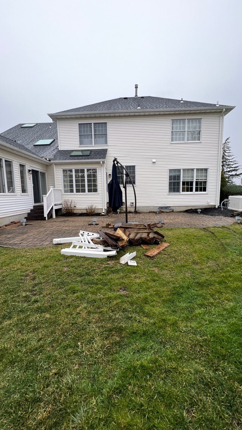 New deck With Porch  by deck guardian