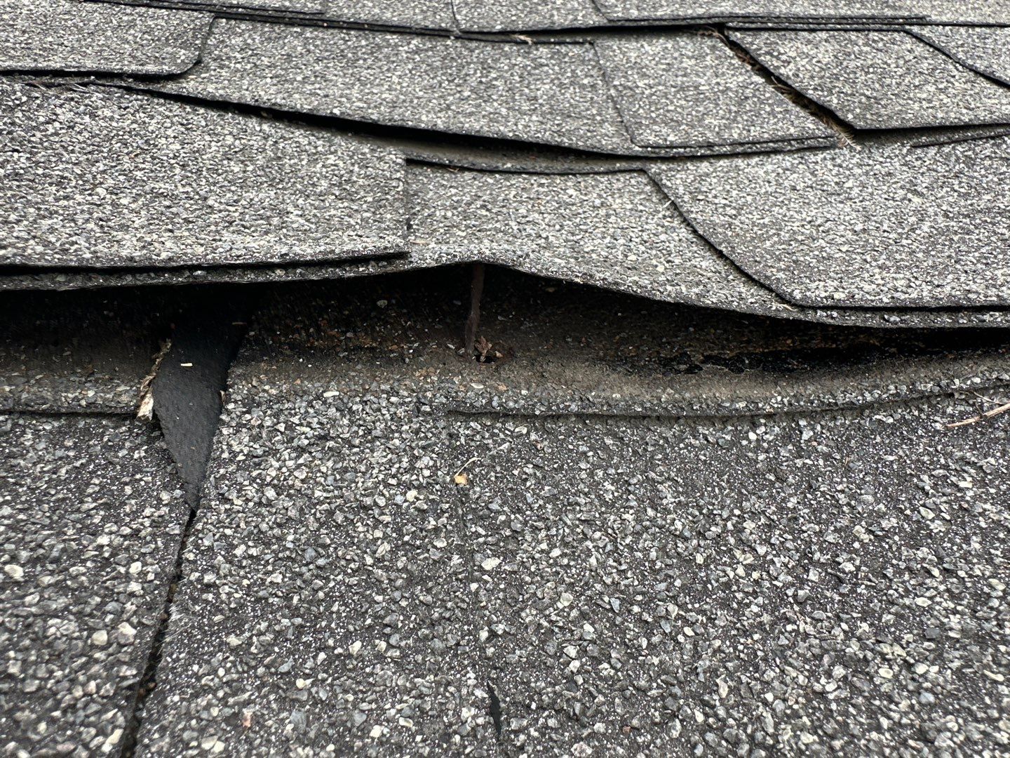 Hail Damage using Owen's Corning Duration (Lifetime) Shingles by Roof Repair Company