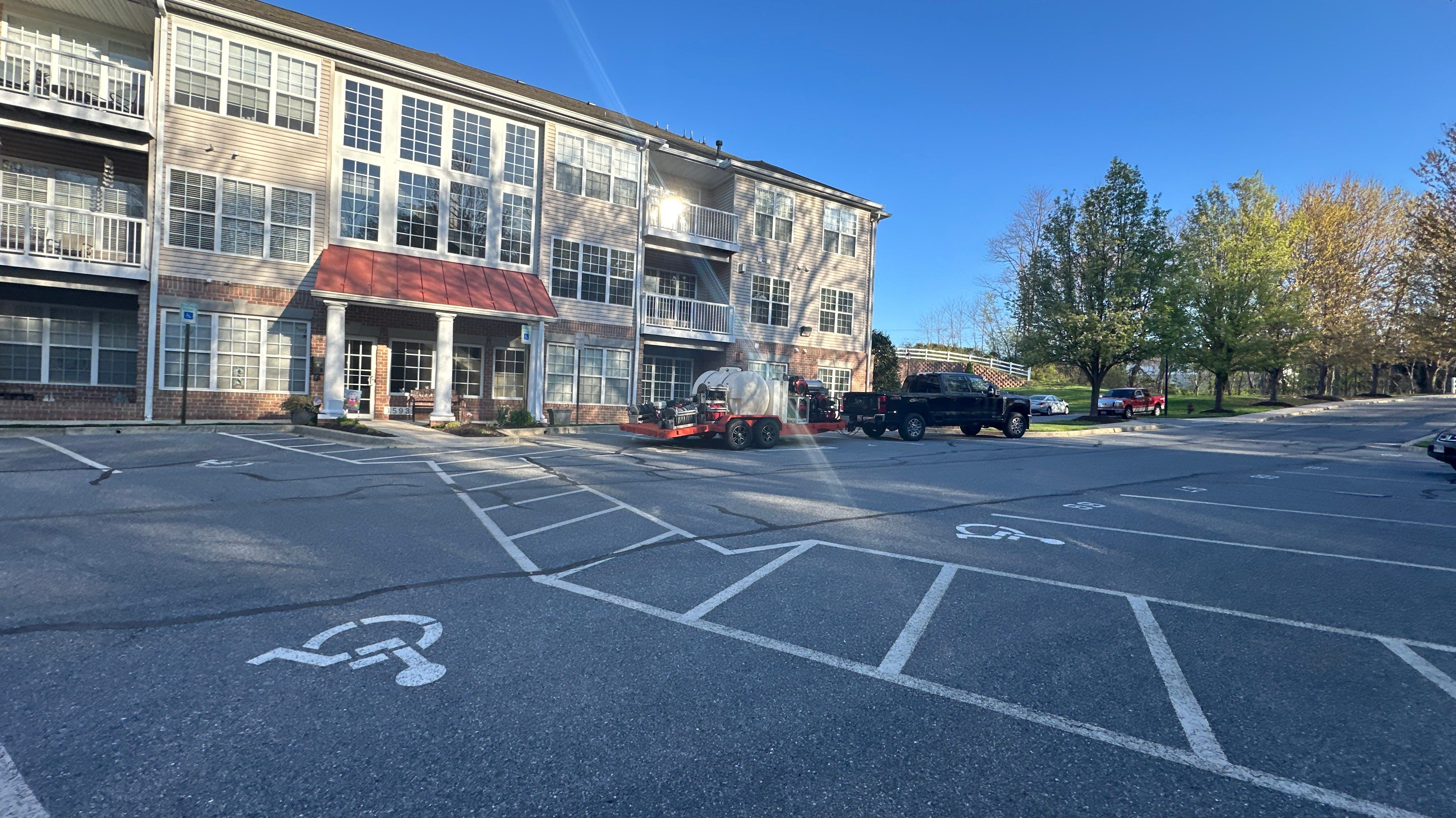 Multi-Family Facility Exterior Maintenance and Site Repairs in Eldersburg by Baltimore Pressure Washers Inc.