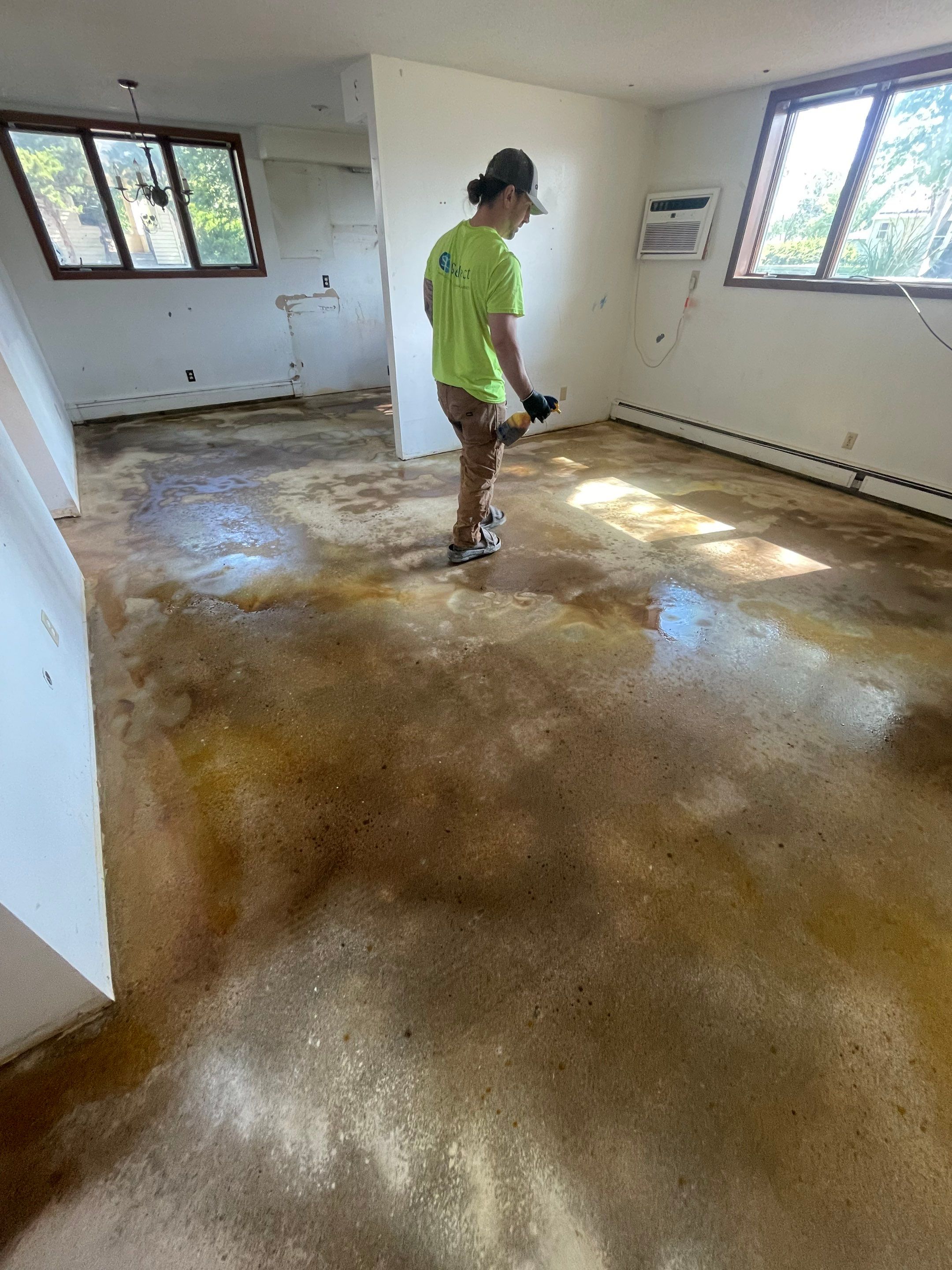 Commercial Subfloor Preparation and Flooring Restoration in Sioux Falls by Select Painting, Coatings & Garage Cabinets