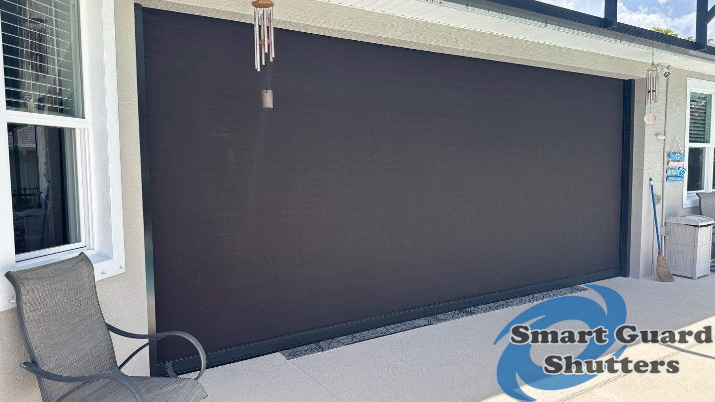 UltraShield Motorized Hurricane Screen by Smart Guard Shutters