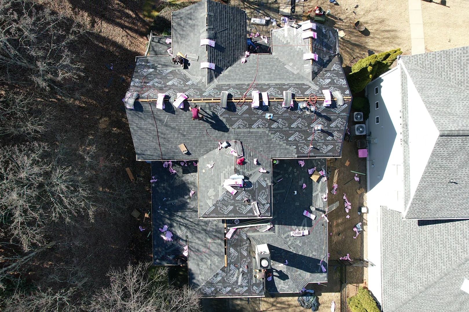 Residential Roofing Installation using Owens Corning by Inspector Roofing and Restoration