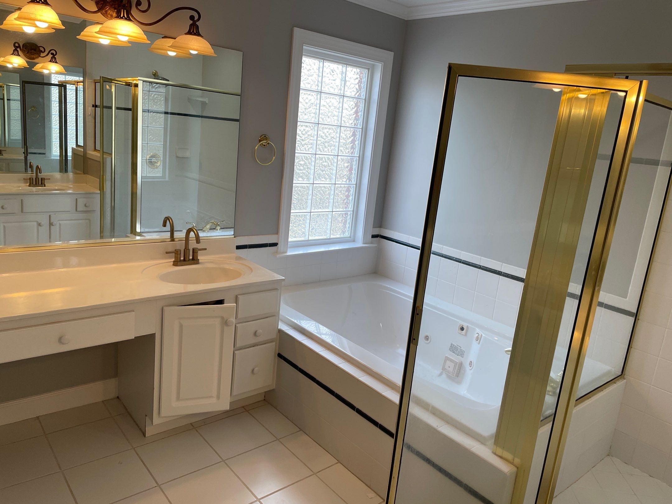 Bathroom Remodel using Schluter by Footprints Floors of Coastal Carolina