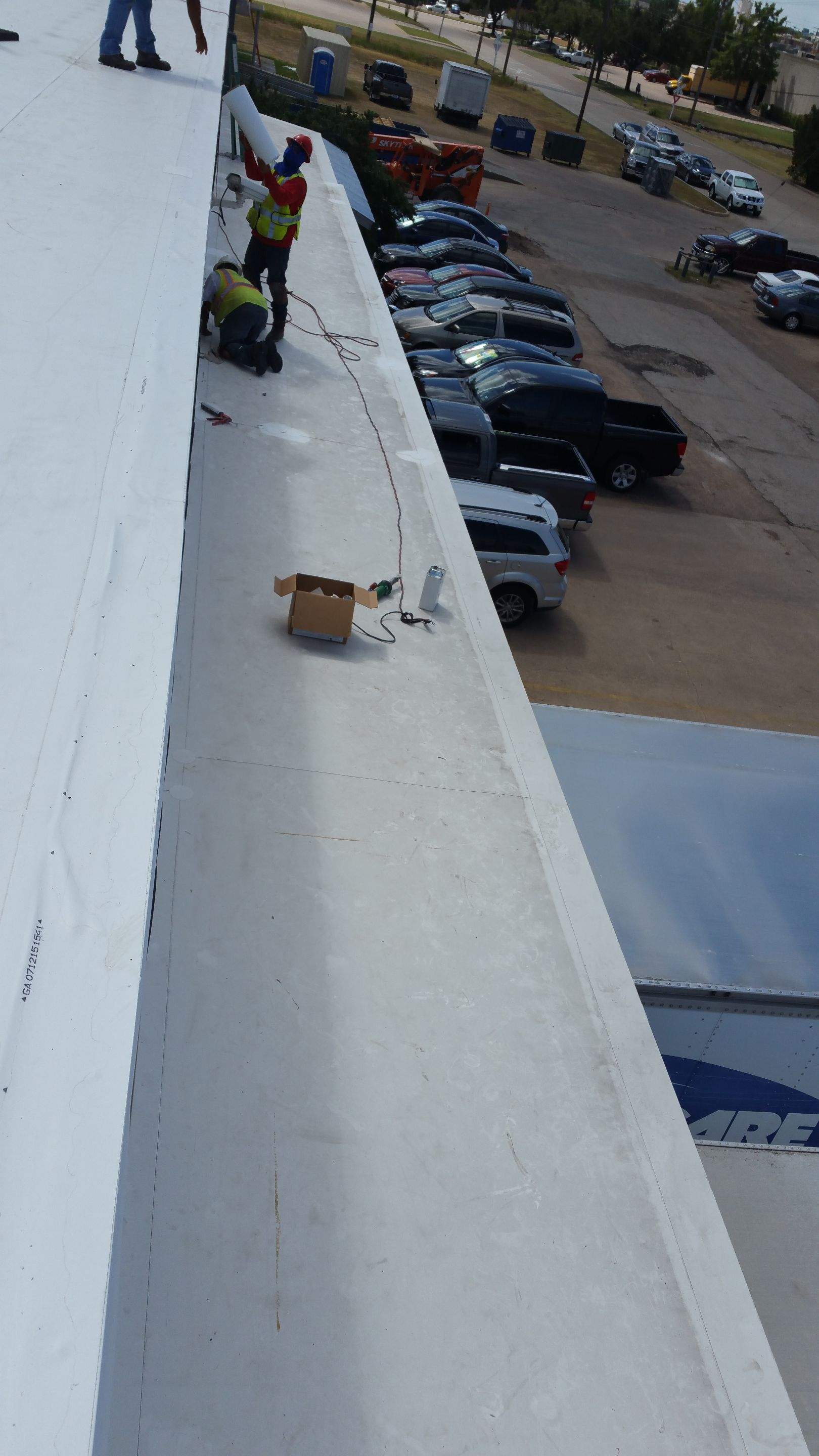 Massive Storm Damage Project - Factory in Arlington by First United Roofing & Construction