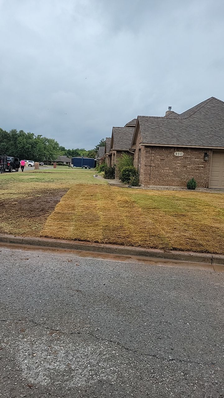 Tree removal , Concrete, Pergola, and sod install  by Clays Services Inc