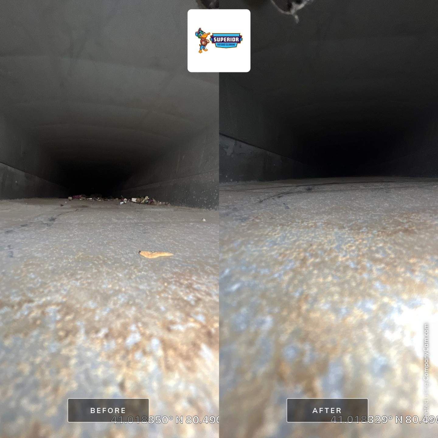 Air Duct Cleaning With a Vacuum Truck in Edinburg, PA by Superior Air Duct Cleaning