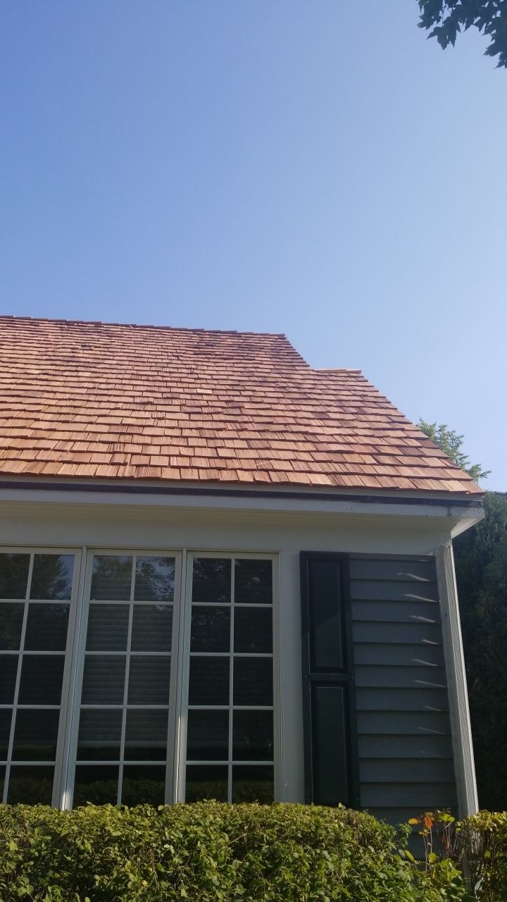 Cedar Roof Installation in Lake Forest by Custom Installations, Inc.