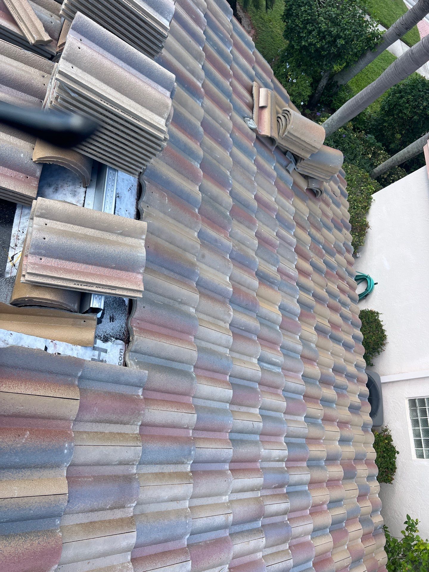 Concrete Tile Roof Replacement and Wood Decking Repair in Boca Raton by Aastro Roofing