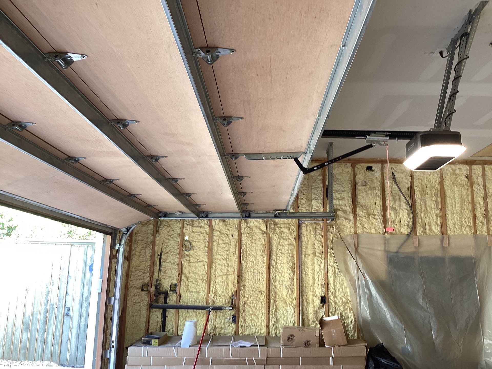 New Garage Door using Timberlane Wood Garage Door + LiftMaster Heavy Duty Opener by Meadows Garage Doors