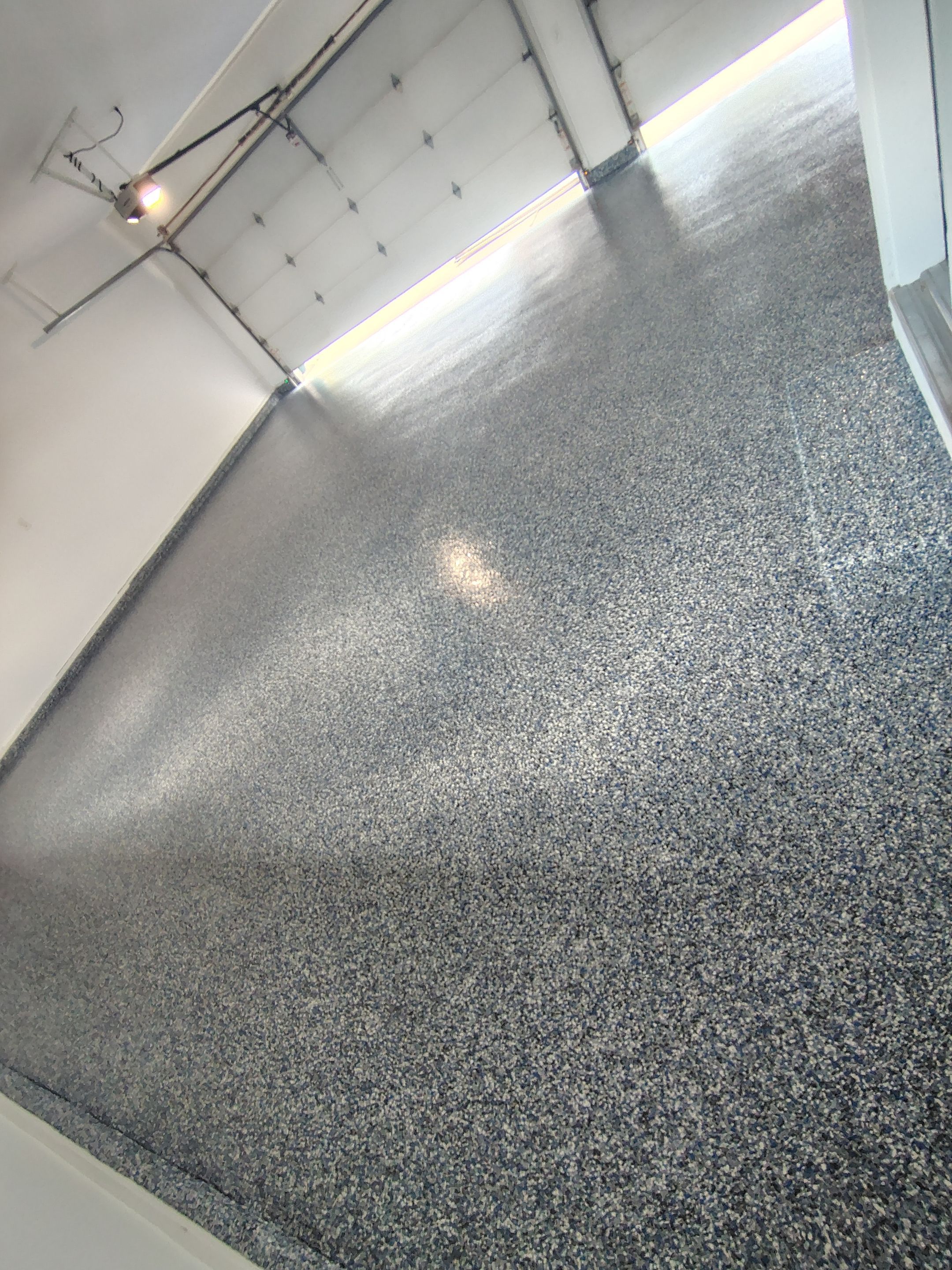 Hartford Garage Concrete Coating With Orbit Flake Finish by Select Painting, Coatings & Garage Cabinets