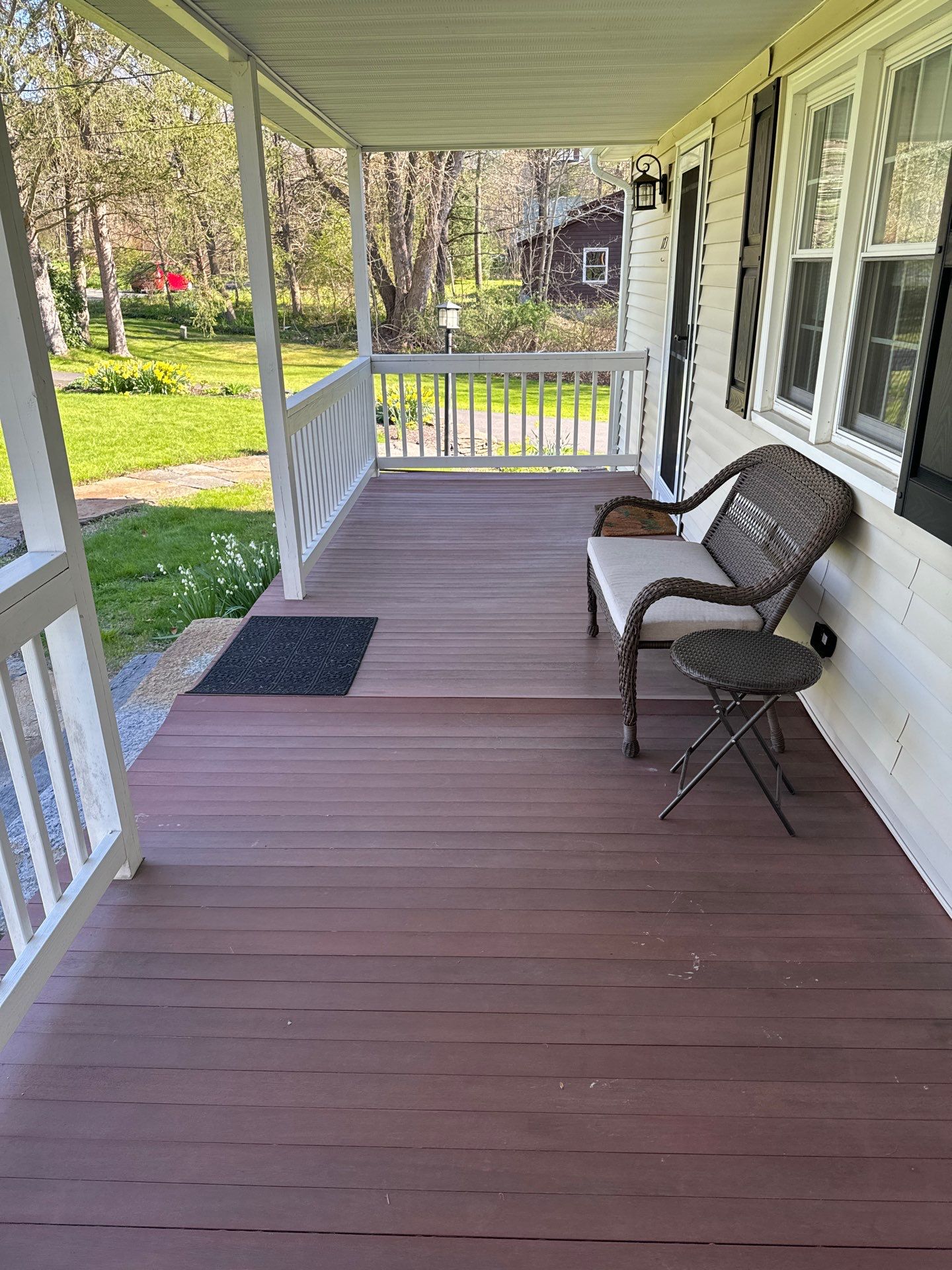 Front Porch Upgrades using TimberTech Advanced PVC Porch Collection by Chagnon Building & Remodeling LLC