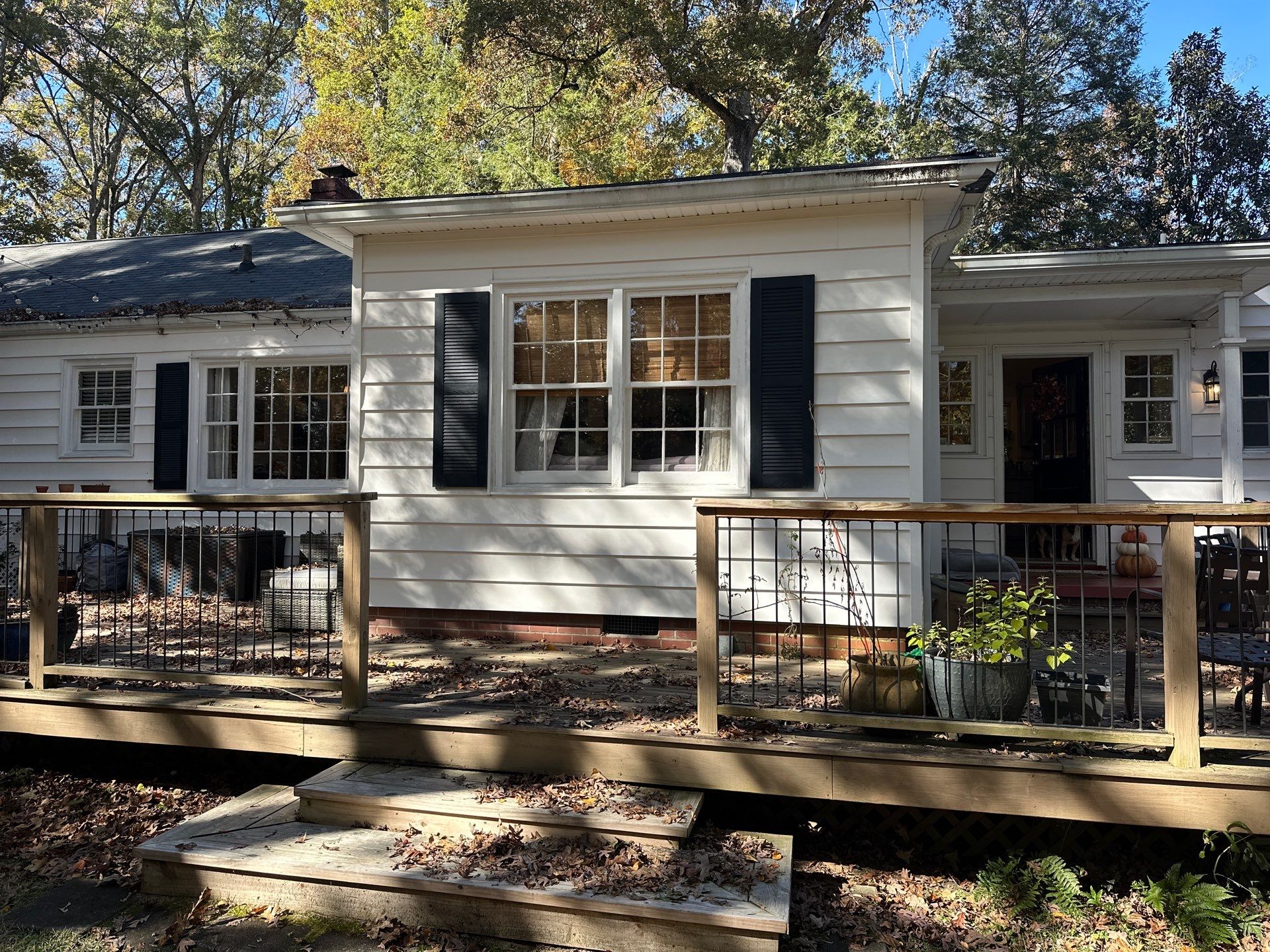 Atlanta, GA Deck Rebuild using Trex Enhance Natural Series and Steel Railing by Nelson Exteriors