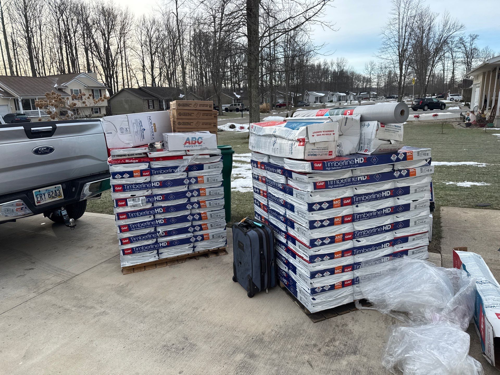 Residential Roofing Installation using Timberline HDZ Shingles - Williamsburg Slate by RoofX 