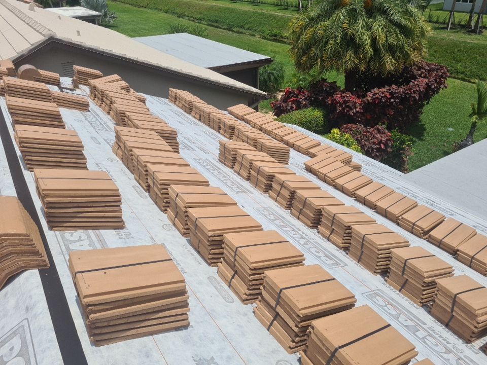 Residential Roofing Installation using Eagle Roofing Tile by BLUES BROTHERS ROOFING