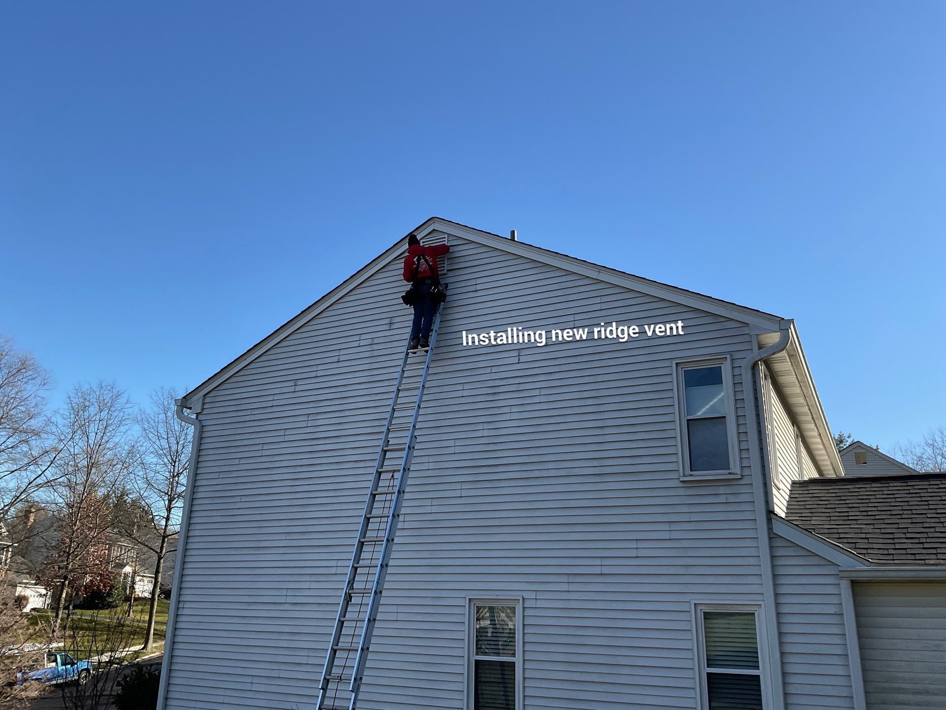 Installed new gable vent by Alpha Design Services