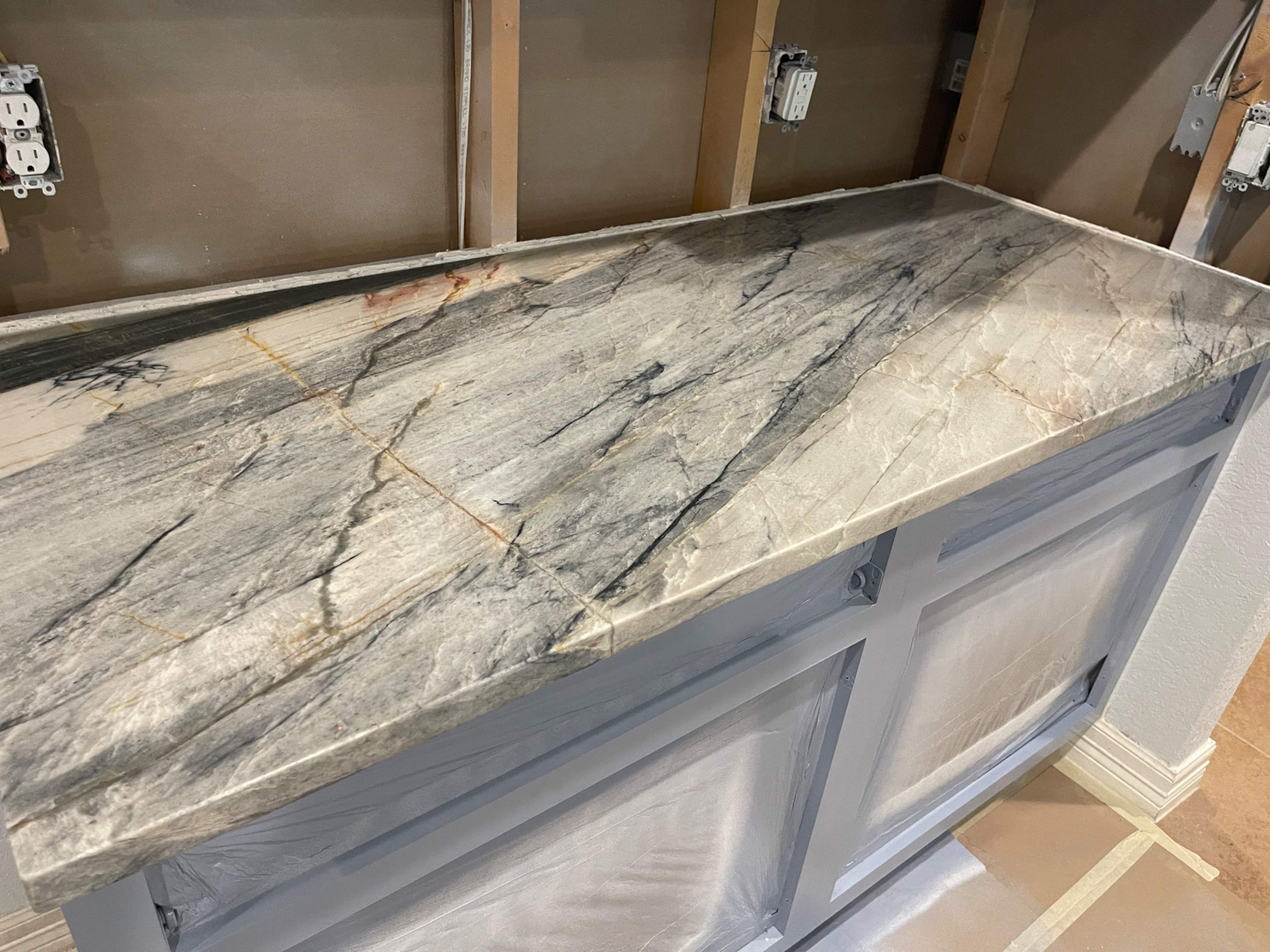 Custom Natural Stone Countertop Installation for San Antonio Kitchen Remodel by Mena stone surfaces