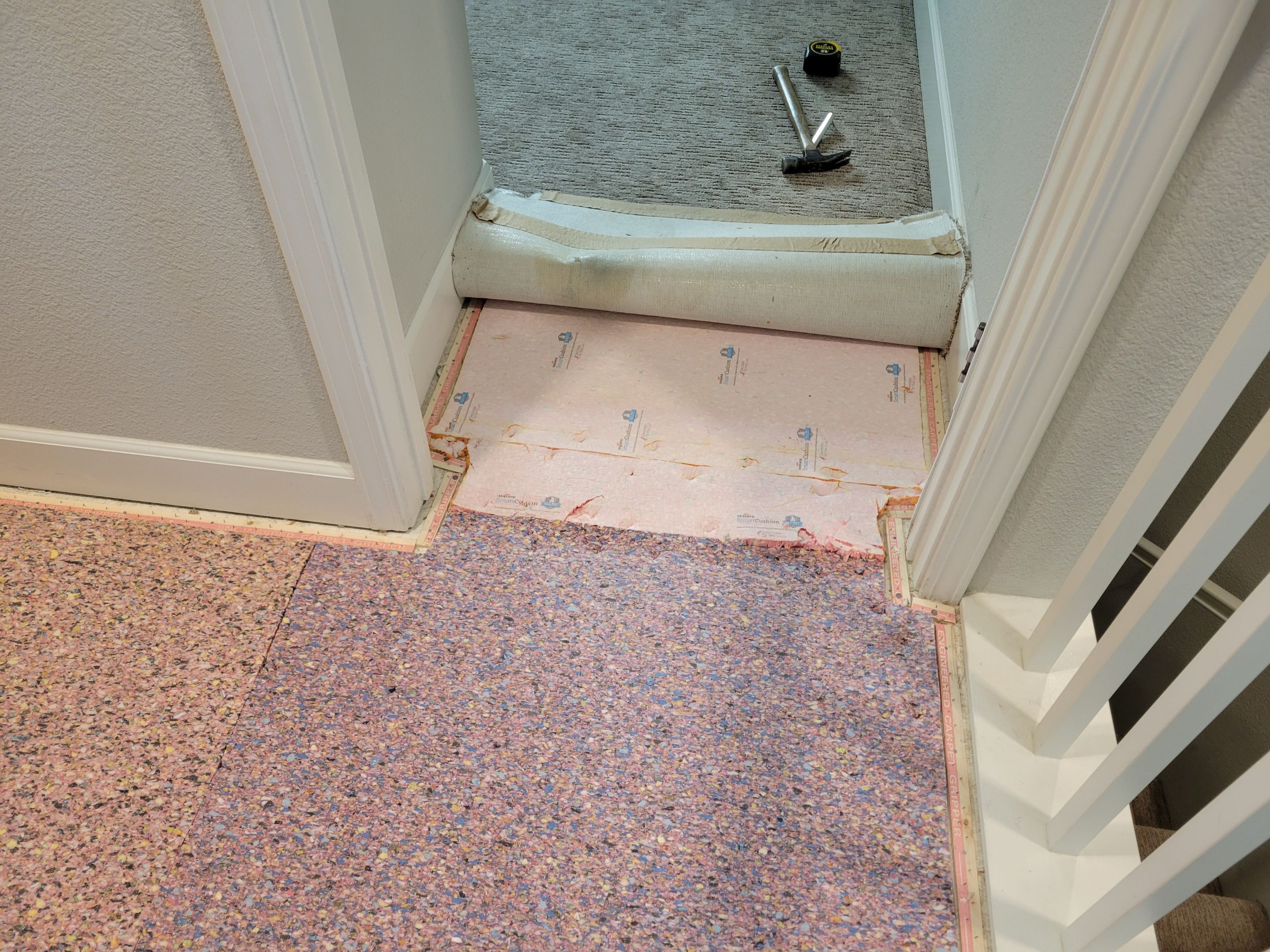 Correcting a Post Water-Damage Re-install by Ardent Carpet Restore LLC