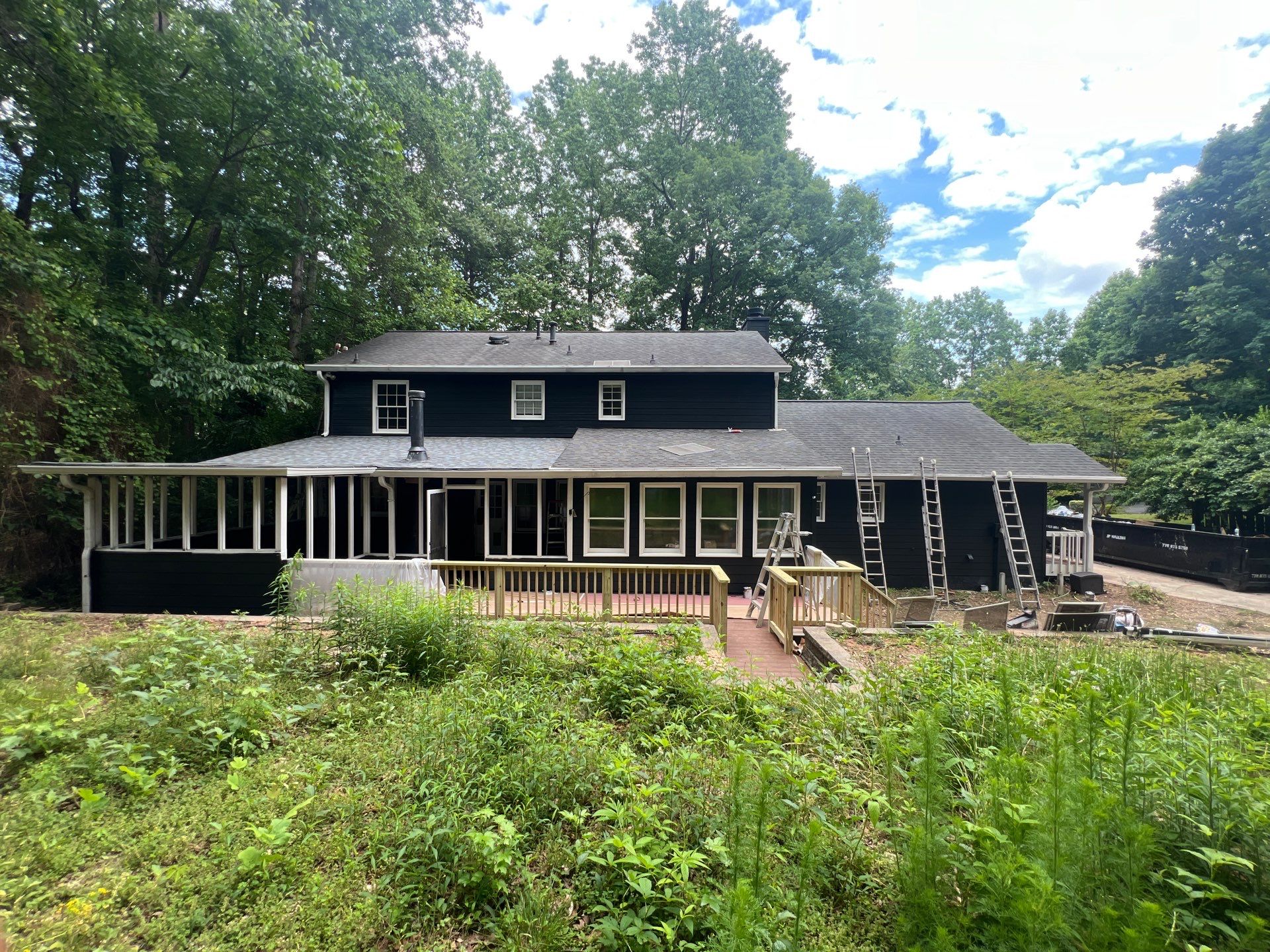 Custom Deck Construction and Exterior Painting Transformation in Kennesaw by Swift Home Renovations