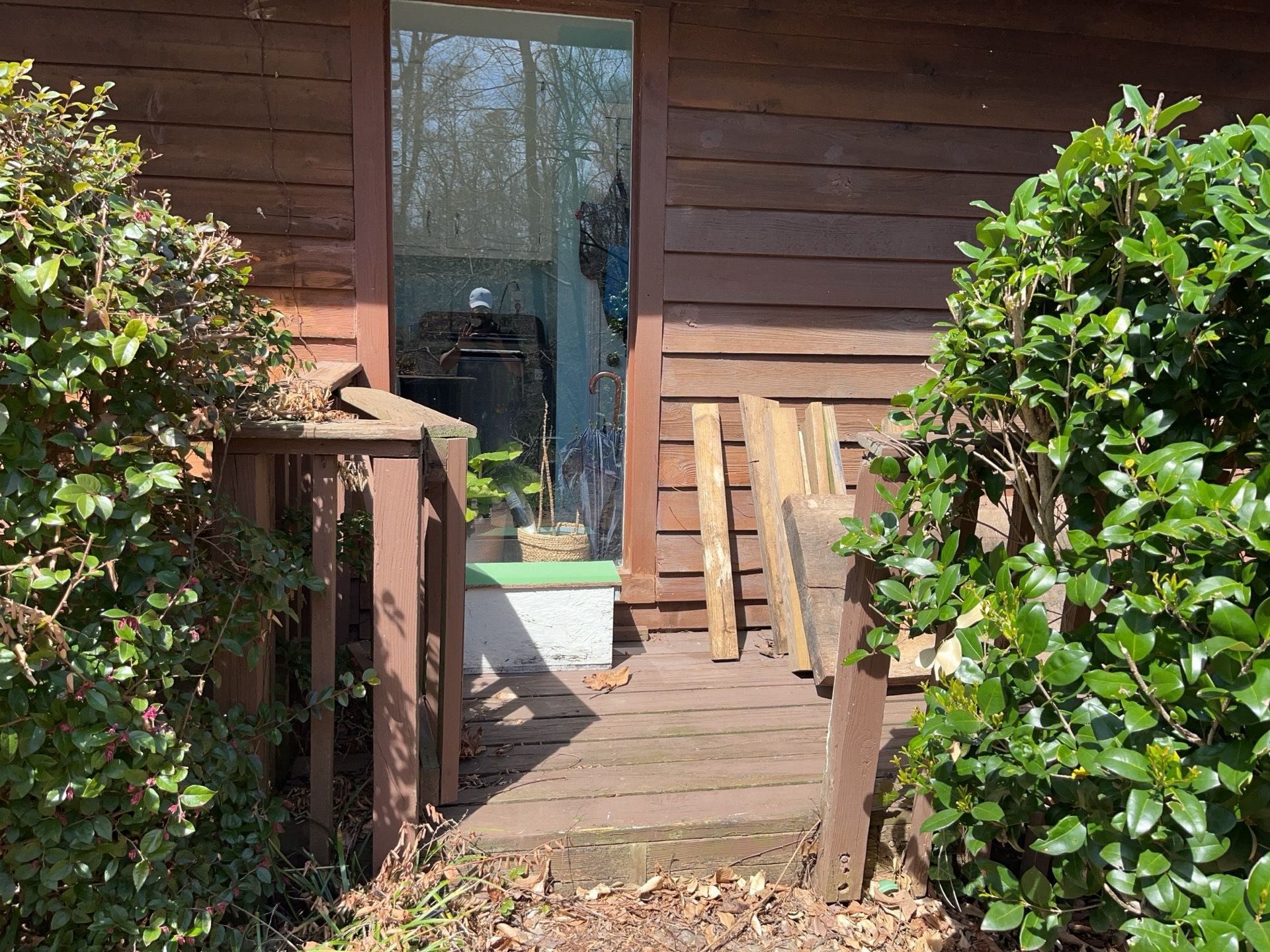 Atlanta, GA Front Porch Deck Rebuild using Timbertech and Pressure Treated Pine by Nelson Exteriors 