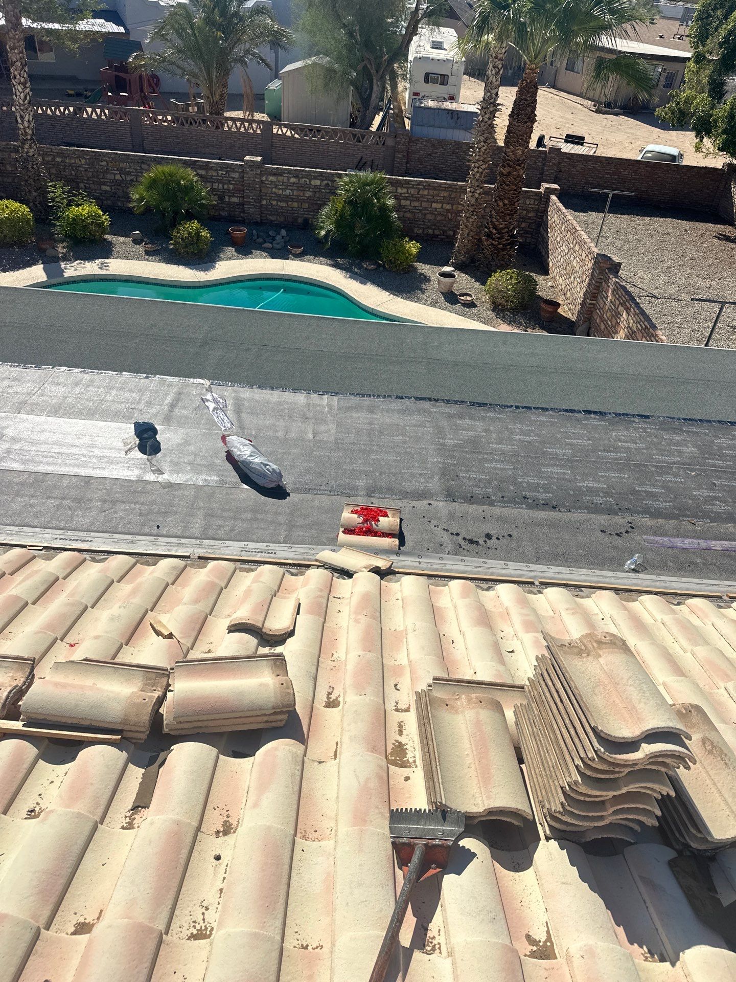 Sunset Rose Clay Tile  by Reimagine Roofing