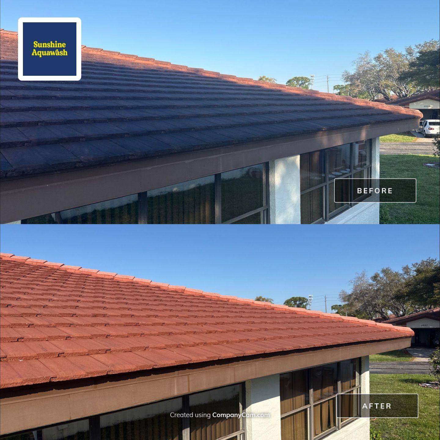 Tile Roof Cleaning – Vivenda at Bradenton I (5-Star Review & Plant Protection) by Sunshine AquaWash