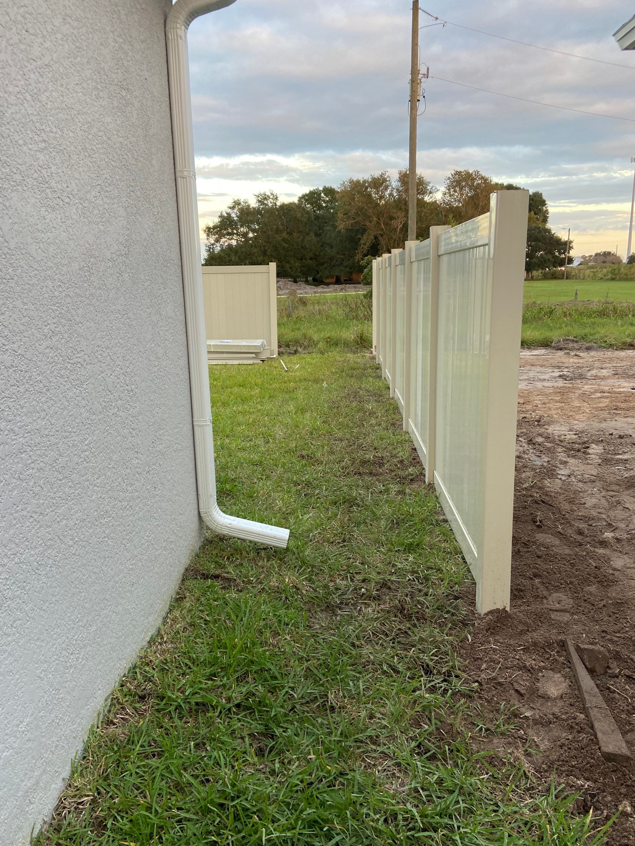 Bradenton, FL 6 ft. Tall Tan Vinyl Privacy Fence  by Asap fence and gates, LLC