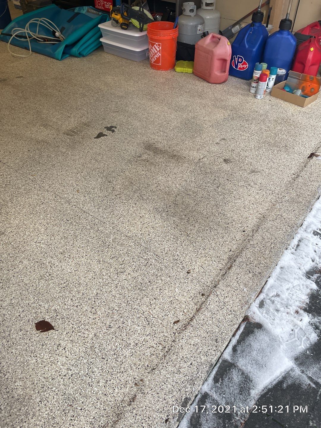 Garage Transformation using Sandstone by Croc Coatings, LLC