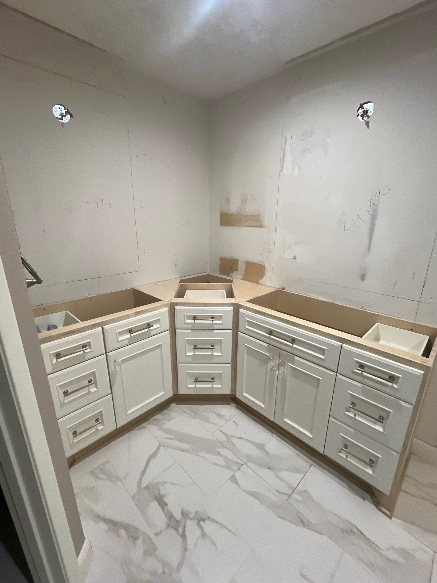 Bathroom Remodel with Water Mitigation Equipment | LT Contractors by L&T General Contractors and Restoration INC