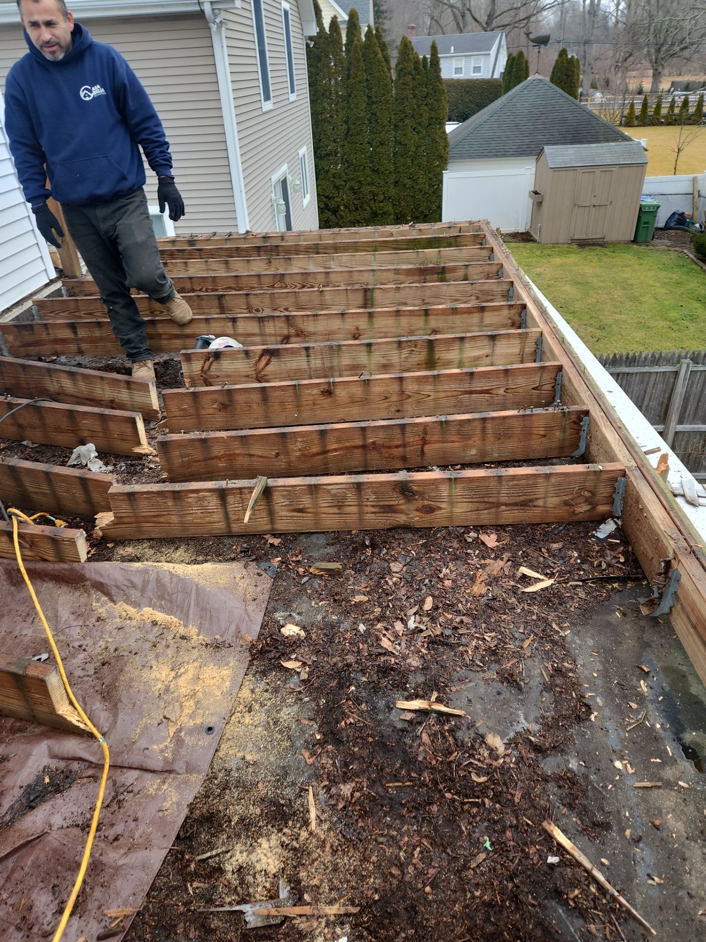 Residential Roofing Installation using Owens Corning TruDefinition Duration Sierra Gray by A Plus Exterior
