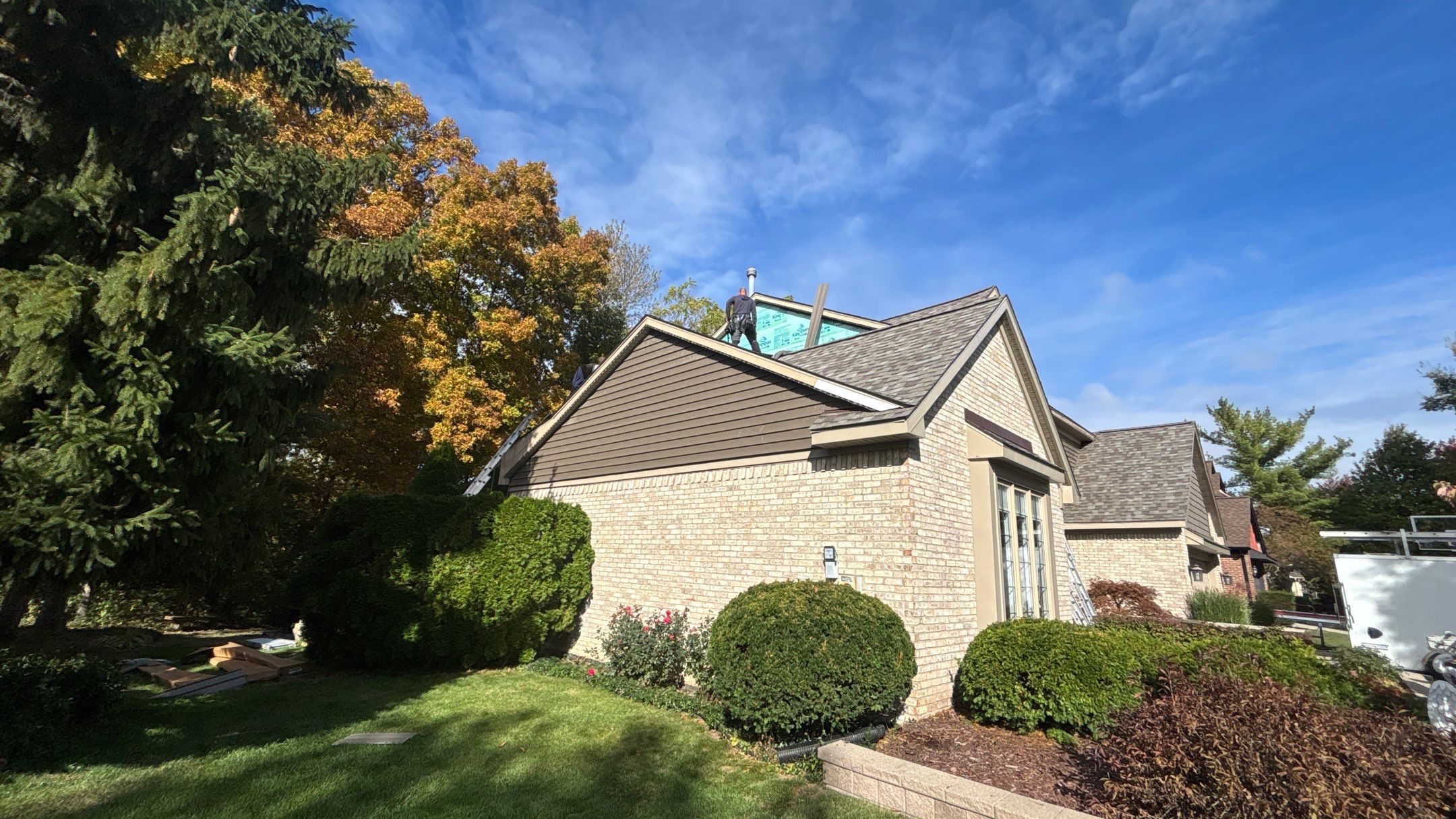 Siding Replacement using Alside D5" Flagship Brown by 180 Contractors