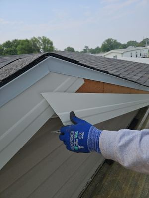 Malarkey Vista Storm Gray & Custom Fascia in Kearney