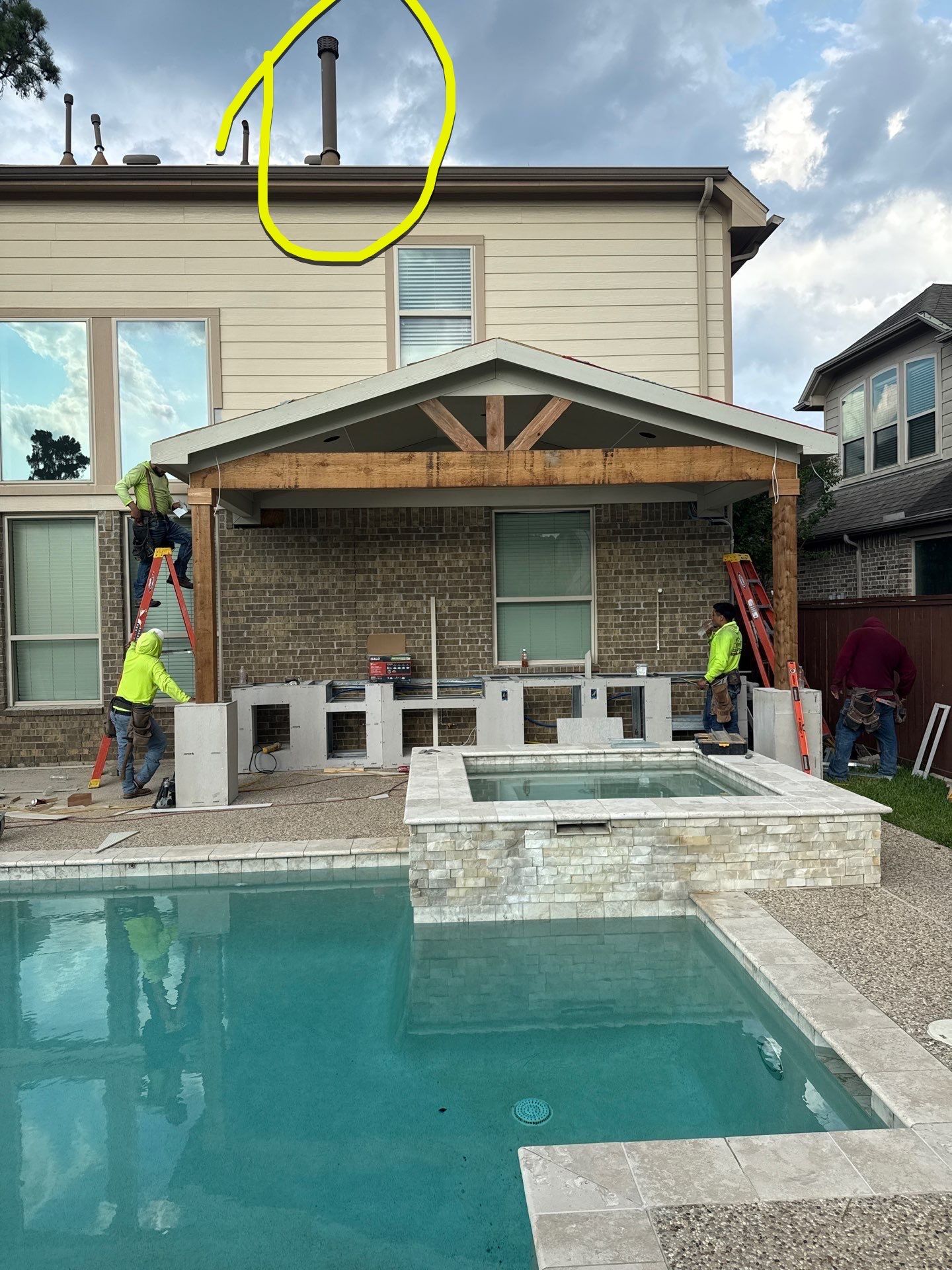Patio and Summer Kitchen by SophAlx LLC